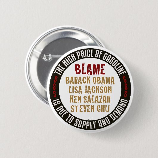 Obama Benzin Button (Vorne & Hinten)