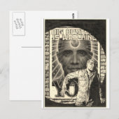 Obama beobachtet dich... postkarte (Vorne/Hinten)