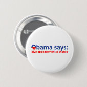 Obama-Beschwichtigung Button (Vorne & Hinten)