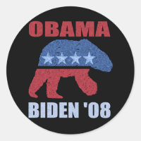 Obama Biden '08 Polar Bär Autoaufkleber Demokrat