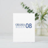 Obama Biden '08 Postkarte (Stehend Vorderseite)