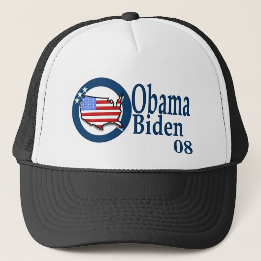 Obama Biden 08 Truckerkappe (Vorderseite)