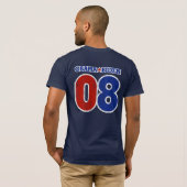 Obama Biden '08 (Vintag) T-Shirt (Schwarz voll)