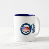 Obama Biden 08 Zweifarbige Tasse (VorderseiteRechts)