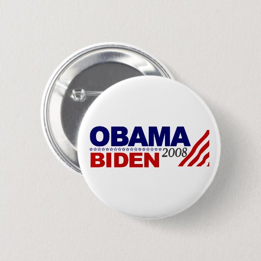 Obama Biden 2008 Button (Vorne & Hinten)