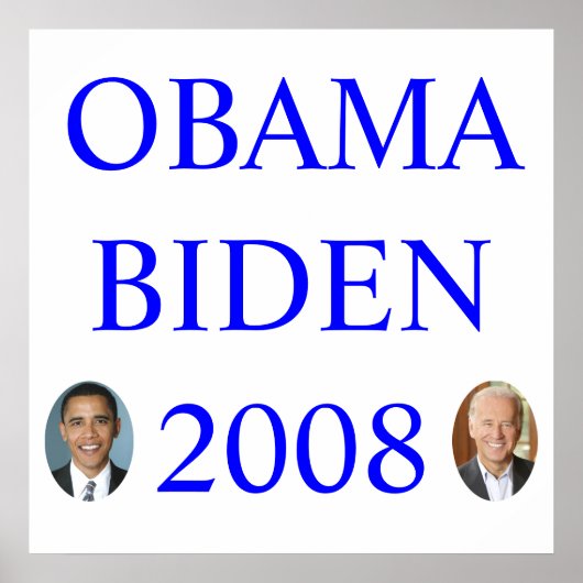 OBAMA BIDEN 2008 POSTER (Vorne)