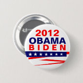 OBAMA-BIDEN 2012 BUTTON (Vorne & Hinten)