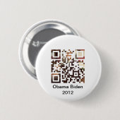 Obama Biden 2012 Button (Vorne & Hinten)