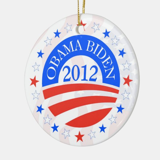 Obama Biden 2012 Keramikornament (Links)
