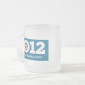 Obama Biden 2012 Mattglastasse (Vorderseite Links)
