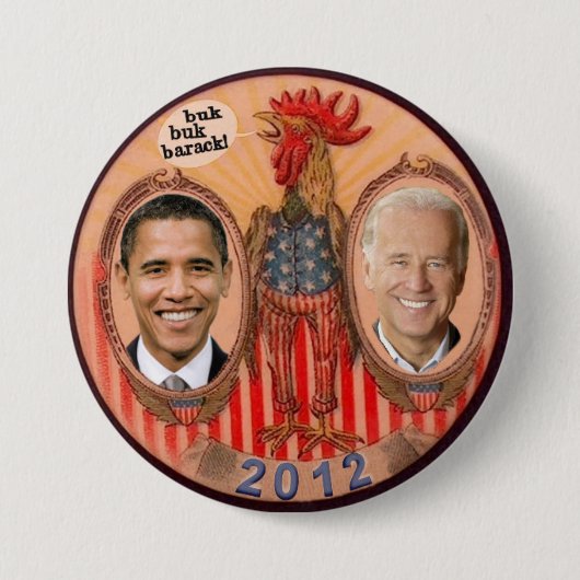 Obama/Biden 2012-Rooster Button (Vorderseite)
