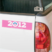 Obama Biden 2012 (rosa) Autoaufkleber (Auf Lkw)