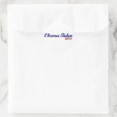 Obama Biden 2012 Runder Aufkleber (Tasche)