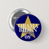Obama Biden Button (Vorne & Hinten)