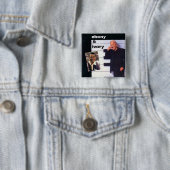 Obama-/Biden Ebenholz-Elfenbein-Quadrat-Knopf Button (Beispiel)