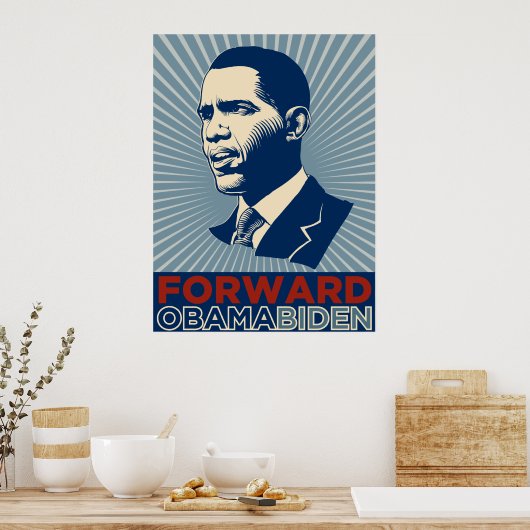 Obama Biden Forward Poster (Küche)