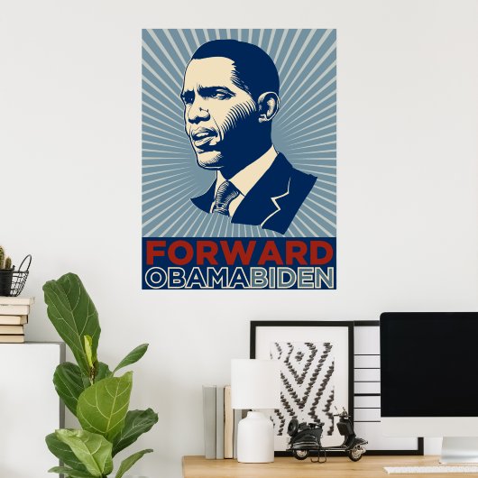 Obama Biden Forward Poster (Heimbüro)