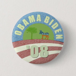 Obama Biden gehen Knopf '08 grüner Button