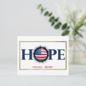 Obama Biden HOPE Postcard Postkarte (Stehend Vorderseite)