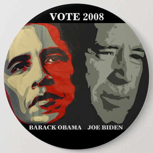 Obama biden Kunstkopie, BARACK OBAMA, den    JOE… Button (Vorderseite)