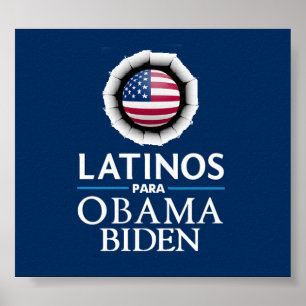 Obama Biden LATINOS Plakat