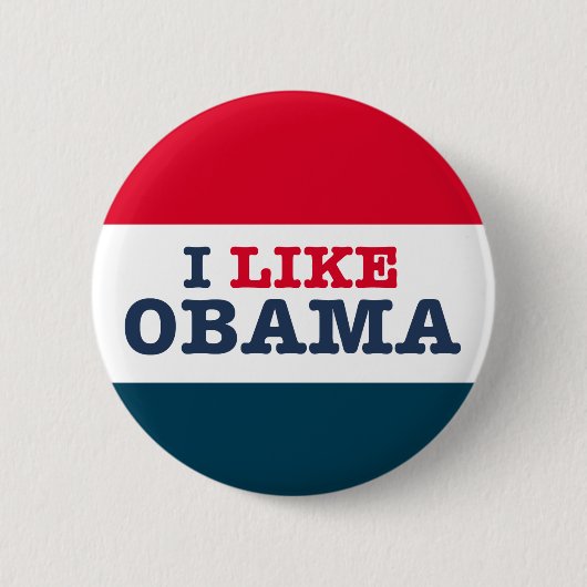 Obama Biden mag ich Obama (Knopf) Button (Vorderseite)