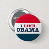 Obama Biden mag ich Obama (Knopf) Button (Vorne & Hinten)