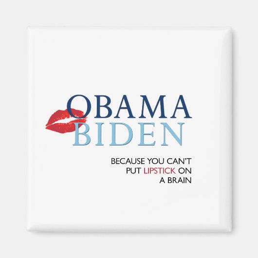 Obama Biden Magnet - Anti Palin/McCain (Vorne)
