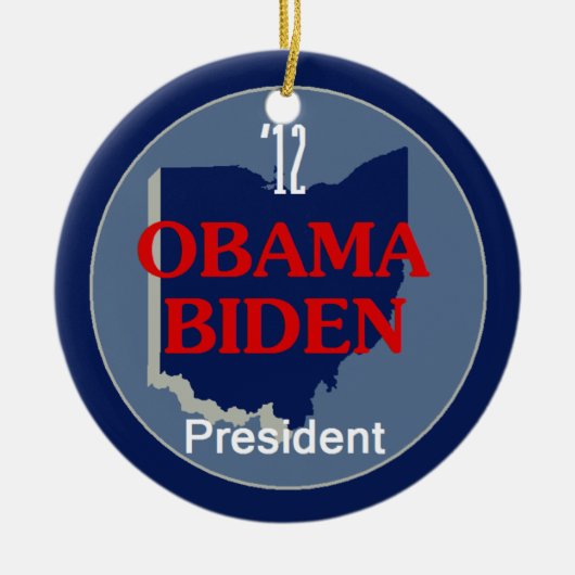 Obama Biden OHIO Keramikornament (Vorne)