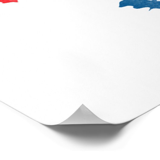 Obama Biden Paint Poster (Ecke)