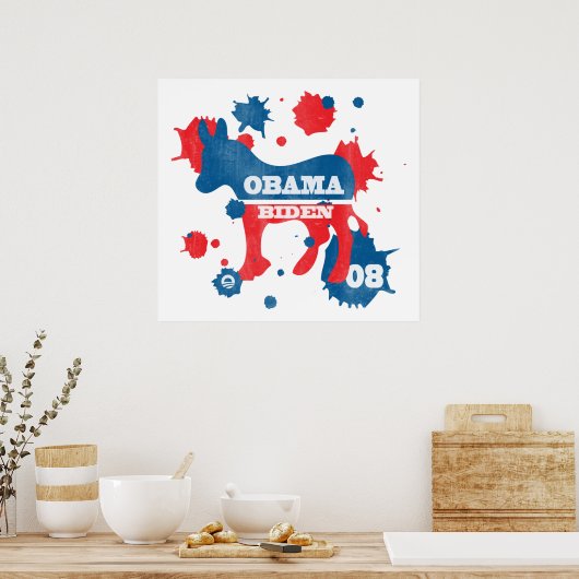 Obama Biden Paint Poster (Küche)