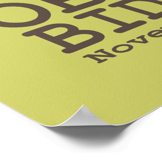 Obama Biden Peace Print Poster (Ecke)