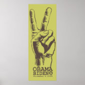Obama Biden Peace Print Poster (Vorne)