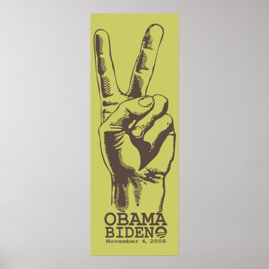 Obama Biden Peace Print Poster (Vorne)