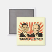 Obama Biden Portraits Magnet (Vorderseite/Rückseite)