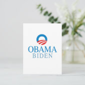 Obama Biden Postkarte (Stehend Vorderseite)