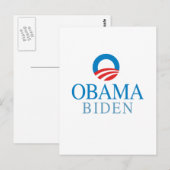 Obama Biden Postkarte (Vorne/Hinten)