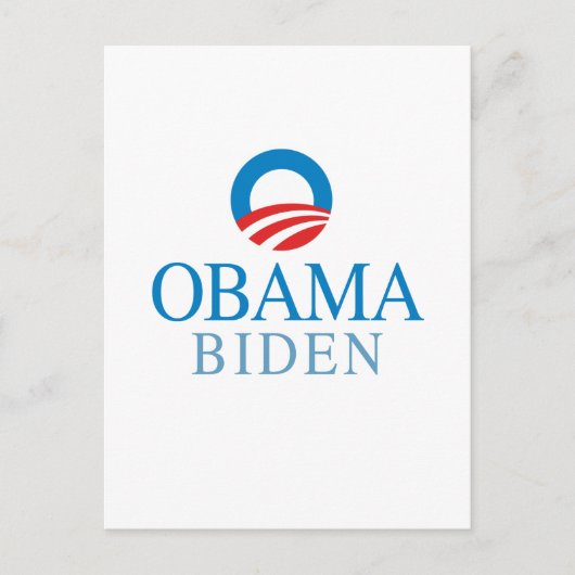 Obama Biden Postkarte (Vorderseite)