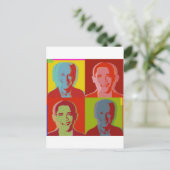 Obama biden postkarte (Stehend Vorderseite)