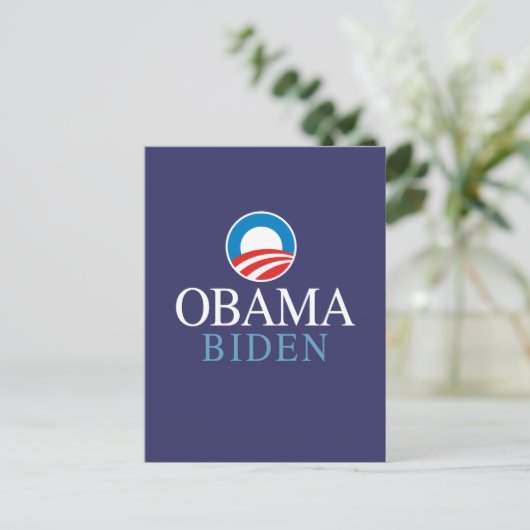 Obama Biden Postkarte (Stehend Vorderseite)