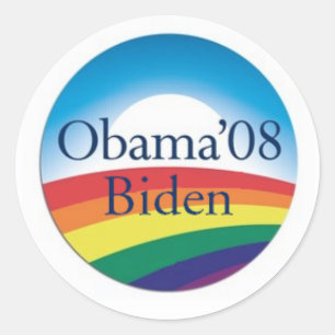 Obama Biden RAINBOW Stickers