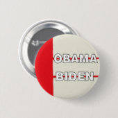 Obama Biden Redline Knopf Button (Vorne & Hinten)