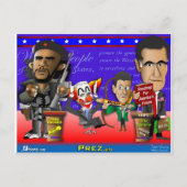 Obama Biden Romney Ryan Postkarte (Vorderseite)