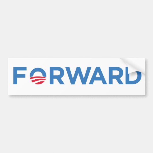 Obama/Biden schicken hellblaues nach Autoaufkleber (Vorne)
