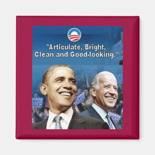 Obama Biden Square Magnet (Vorne)