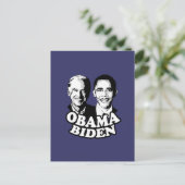 Obama Biden T - Shirt Postkarte (Stehend Vorderseite)