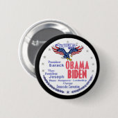 Obama Biden Ticket Button (Vorne & Hinten)