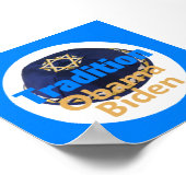 Obama Biden YARMULKE Poster (Ecke)
