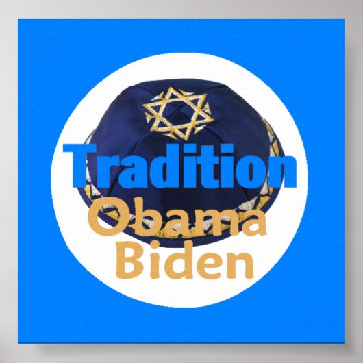 Obama Biden YARMULKE Poster (Vorne)