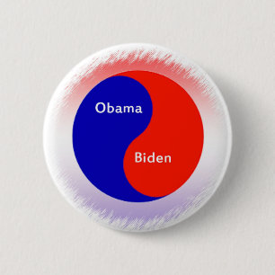Obama ~ Biden Yin Yang Button